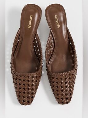 Brand New Larroudé Amal Macrame Heels